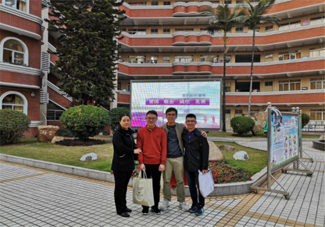 【航院招生】suncitygroup太阳新城学生寒假回访母校走进广州市海珠外国语实验中学